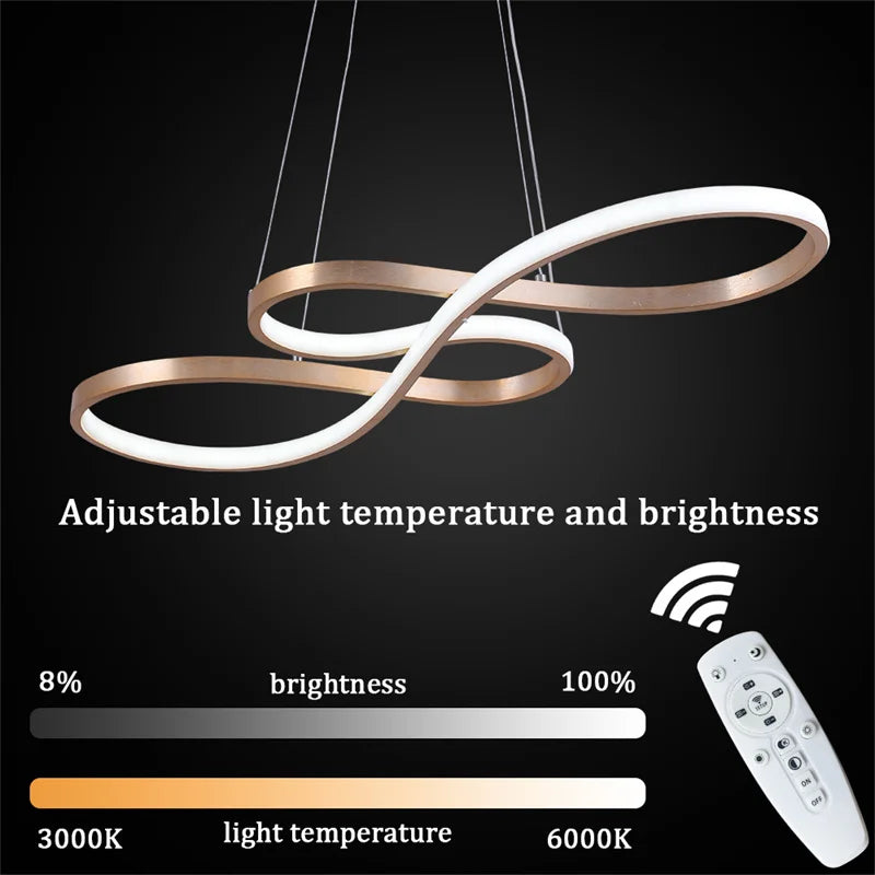 Nordic Led Pendant Hanging Light Decorative Led Ceiling Lamps Lustre Art Design Minimalist Fixture Indoor Lighting Chandelier