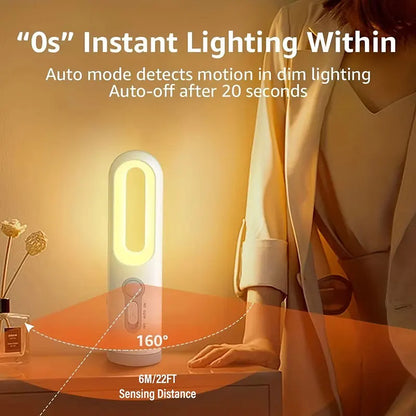 Xiaomi MIJIA - Luz nocturna con sensor de movimiento LED 2 en 1, portátil, con sensor de movimiento desde el anochecer hasta el amanecer, lámpara de noche de emergencia