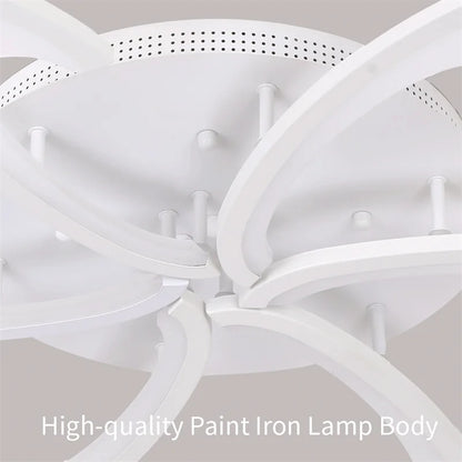 Lámpara de araña LED acrílica moderna para interiores, dormitorio, sala de estar, plafón de atenuación, accesorios de iluminación de cocina, luces colgantes, lustres de decoración