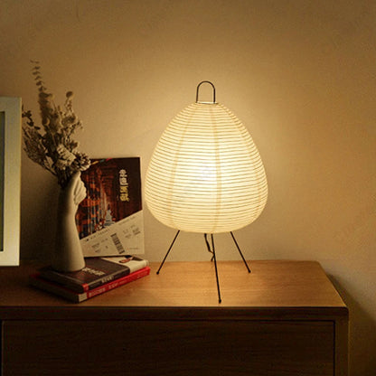 Lámpara de mesa de diseño japonés Akari Noguchi Yong, lámpara de pie de papel de arroz, decoración del hogar, estudio, sala de estar, bar, accesorios de iluminación