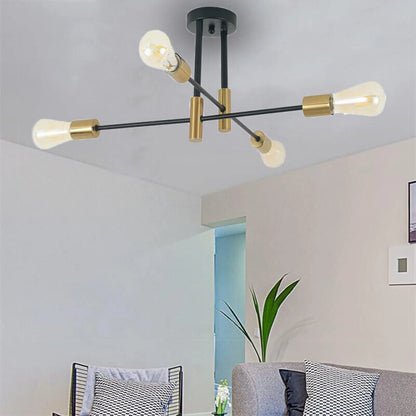 US  Artificial satellite pendant lighting pendant ceiling 4/6 semi ceiling fixtures-