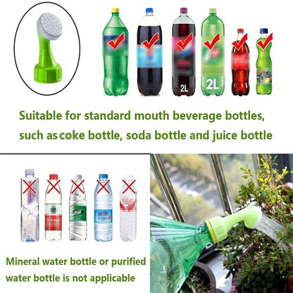 Bottle Cap Sprinkler Portable Plastic Plant Nozzles Garden Plant Watering Sprayers DIY Irrigation Head Indoor Outdoor Water Cans