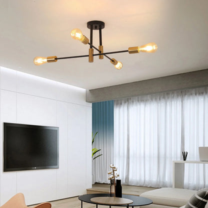 US  Artificial satellite pendant lighting pendant ceiling 4/6 semi ceiling fixtures-