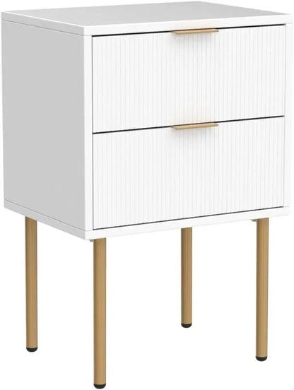 Nightstand, 2 Drawer Dresser for Bedroom, Small Side Table with 2 Drawers, Bedside Furniture, Night Stand