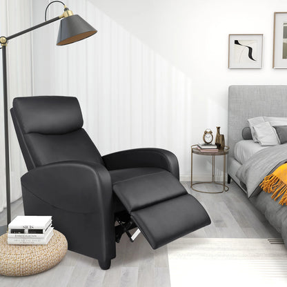 Fauteuil inclinable de massage JHK pour adultes, canapé inclinable confortable en tissu, siège de cinéma maison réglable avec rembourrage