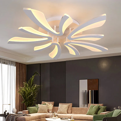 Modern Interior Acrylic Ceiling Lamp Pendant Lamp Living Room Bedroom Led Chandelier Decor Lighting Fixtures Dimming With Remote