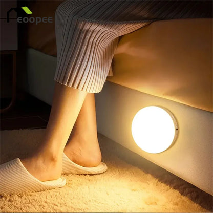 Veilleuse LED avec détecteur de mouvement et rechargeable par USB, applique murale magnétique pour cuisine, chambre à coucher, éclairage d'escalier