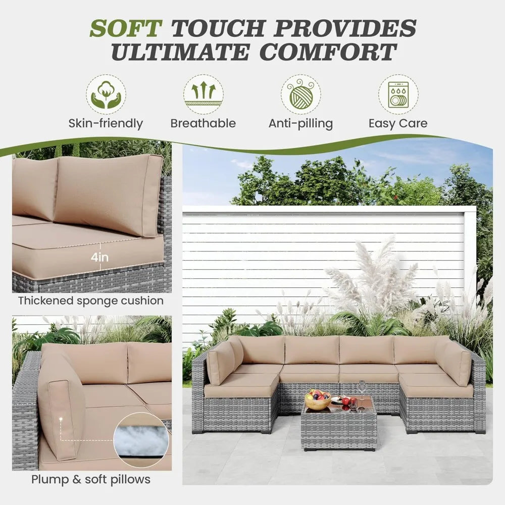 Cushions for Patio Furniture Replacement, Patio Furniture Cushions, Deep Seat Cushions, Outdoor Seat Cushions