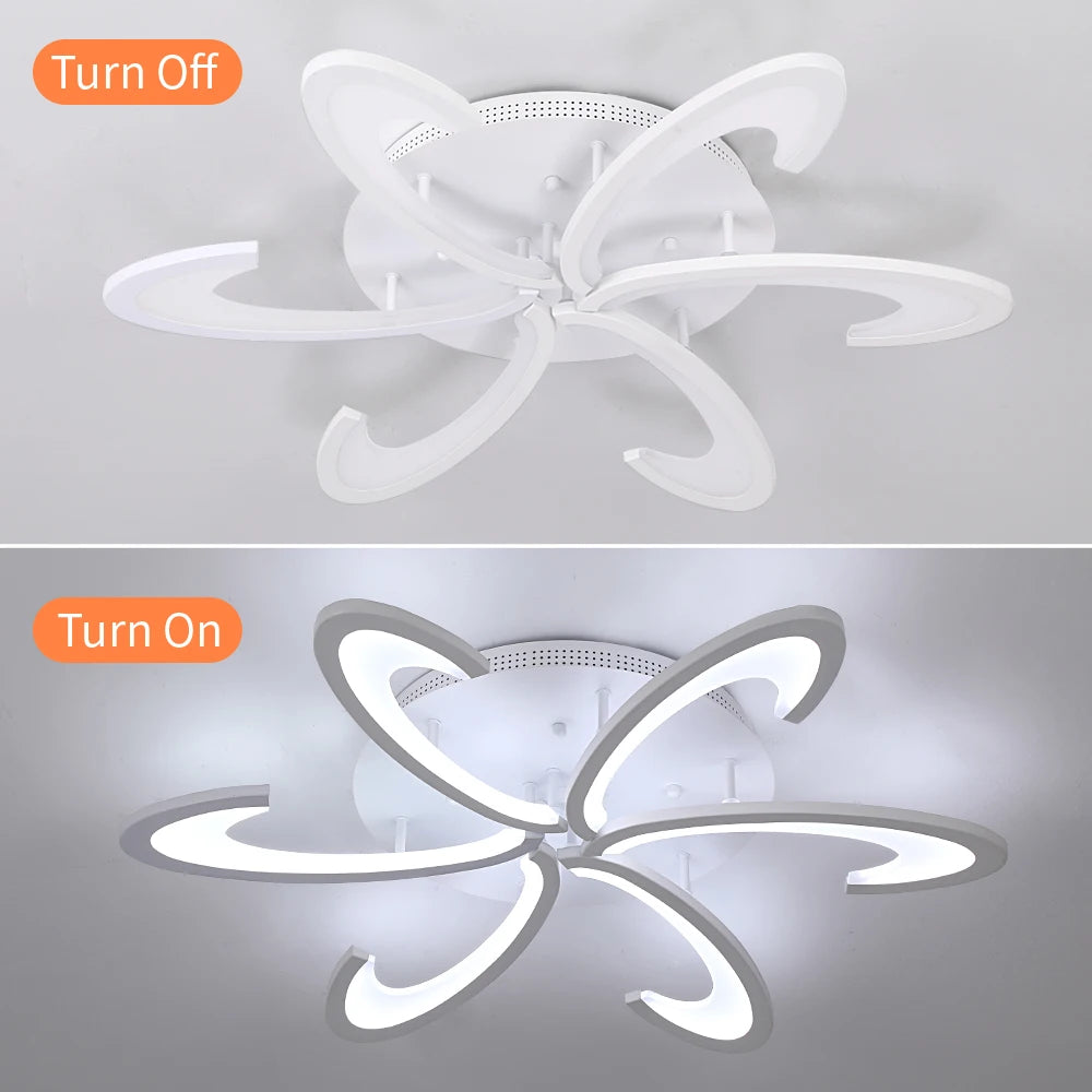 Lámparas de techo LED de acrílico modernas, iluminación brillante para sala de estar, dormitorio, cocina, accesorios de iluminación colgantes nuevos