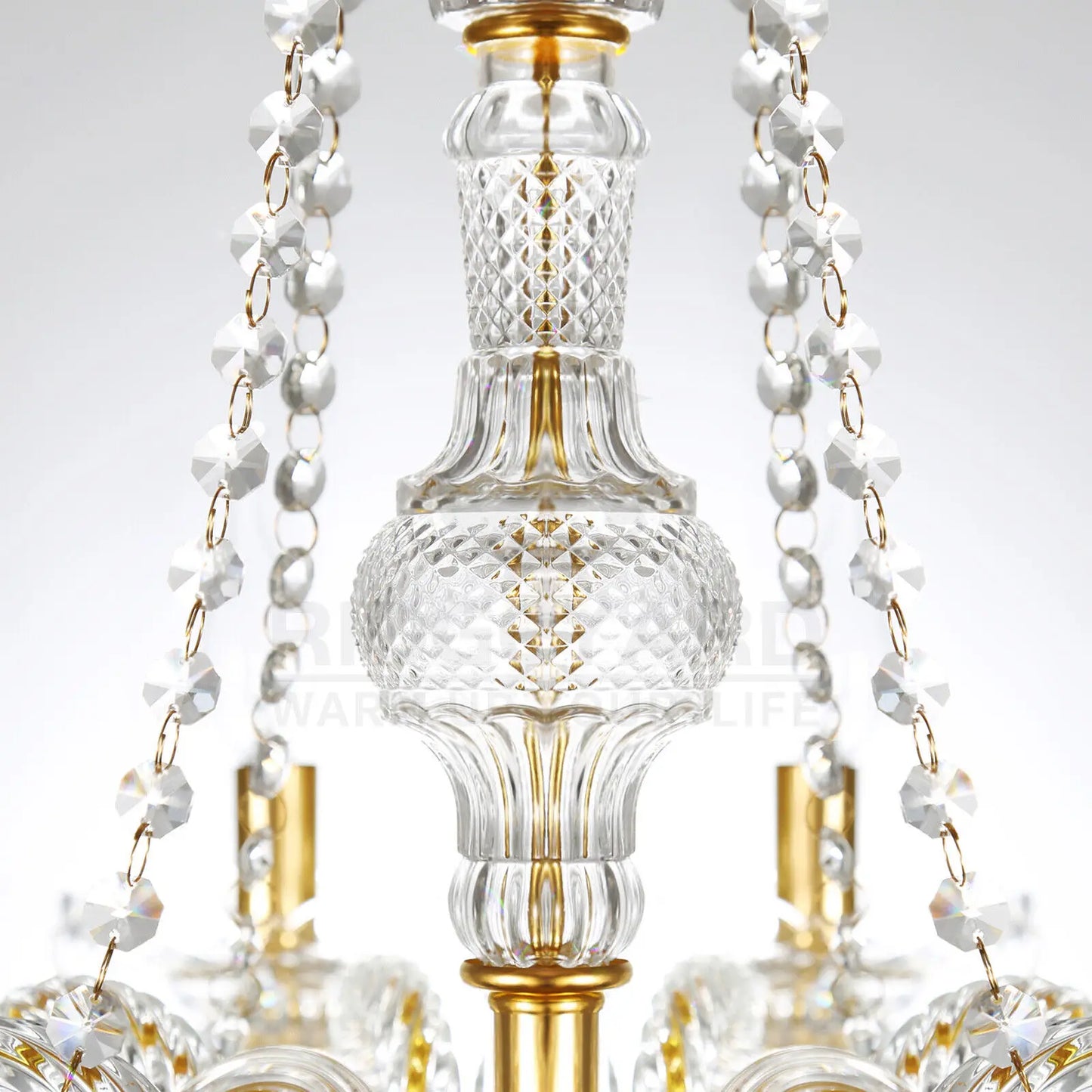 TRY-YEAN Cognac Crystal Glass Chandelier 8 Arms Chandelie Glass Living Room Bedroom Wedding Decor Hanging Lamp Lobby Suspension