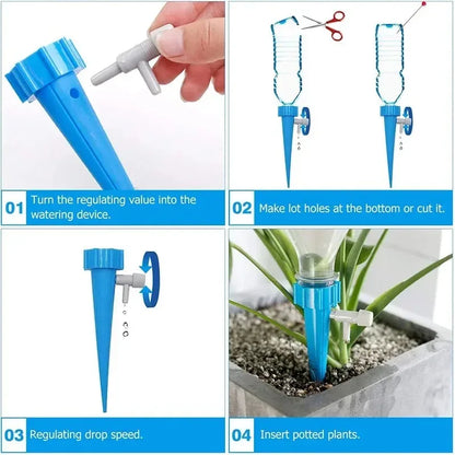 Système d'arrosage automatique goutte à goutte pour plantes, kits de pointes de goutteurs pour plantes, jardinière à arrosage automatique, dispositifs d'arrosage des plantes