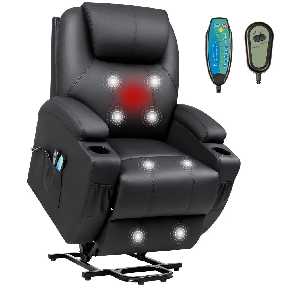 New Electric Power Lift Recliner Chair for Elderly Reclining Sofa for Living Room with Massage and Heat