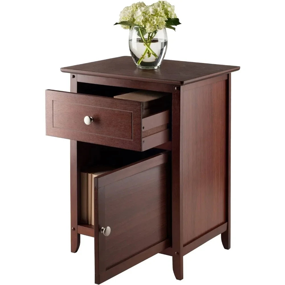 Winsome Wood Eugene Accent Table, Walnut