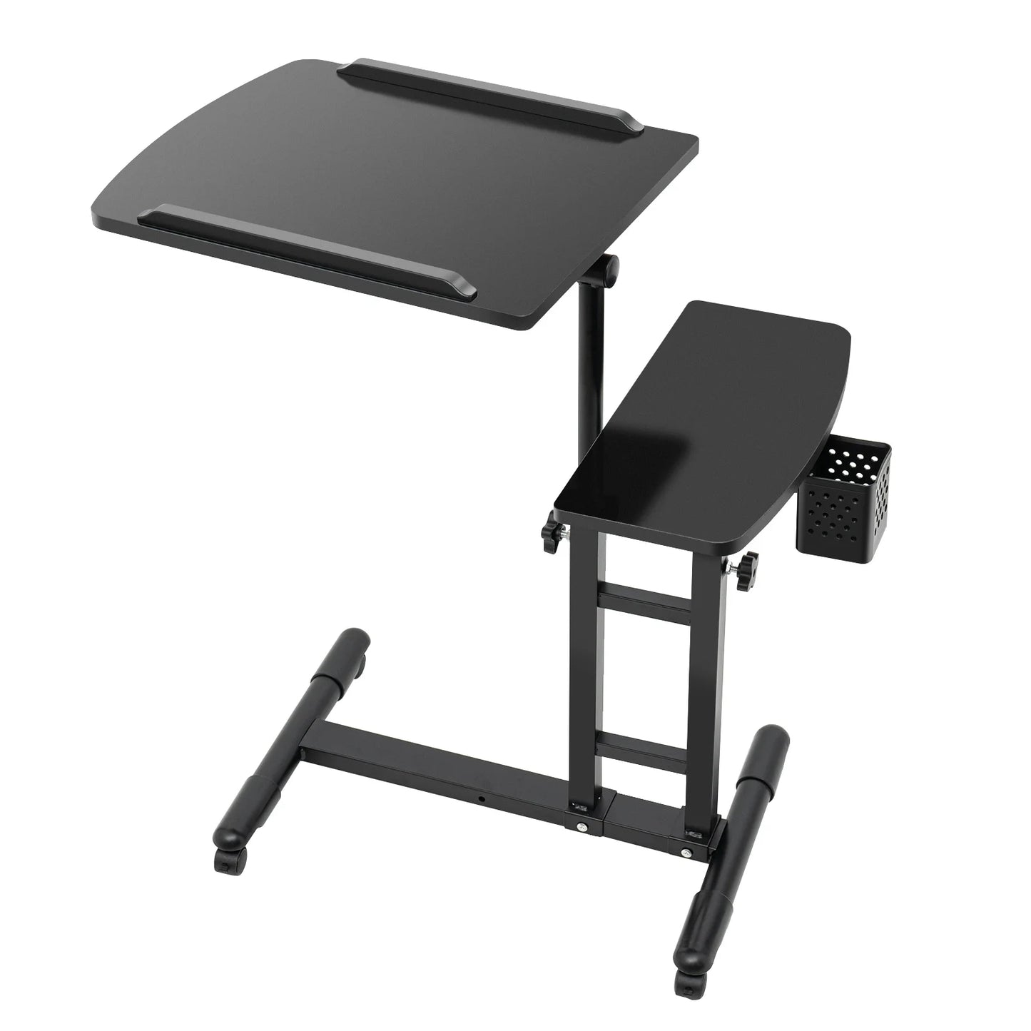 Mobile Tattoo Workstation Adjustable Desk Rolling Tray for Pro Salon Studio & Home