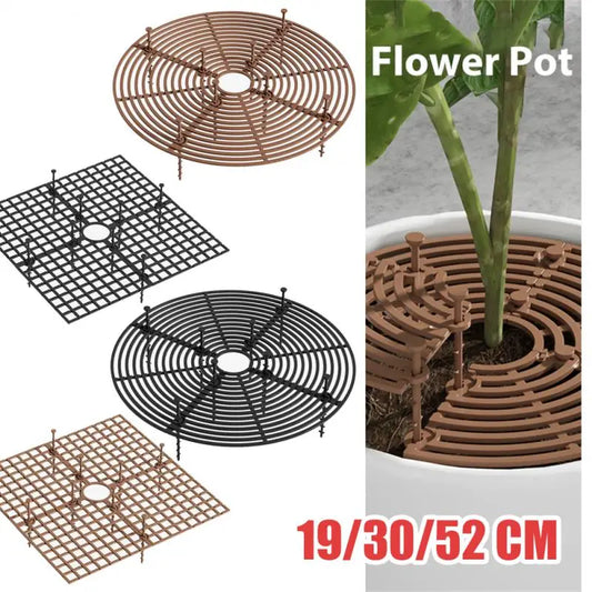 Protection de sol pour pot de fleurs avec clous Grille pour pot de fleurs Couvercle de pot de fleurs Sécurité pour bébé Souris Protecteur de plantes Repousse les chats Jardin Ménage