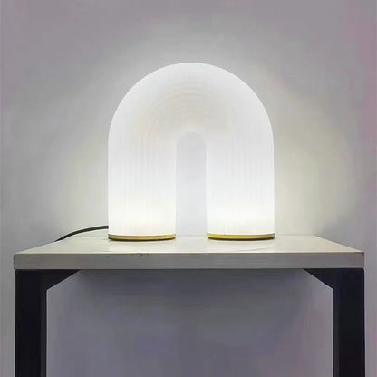 Lampe de chevet simple et créative en forme d'arc en U pour décoration de bureau, luminaire décoratif d'intérieur, idéal pour une chambre à coucher, une table de chevet, une étude ou une atmosphère