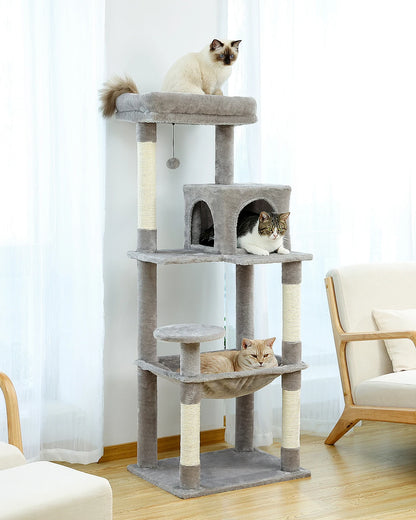 Arbre à chat à plusieurs niveaux avec griffoir pour chat, meuble pour chat, maison, griffoir, fournitures pour chat, jouet pour chat