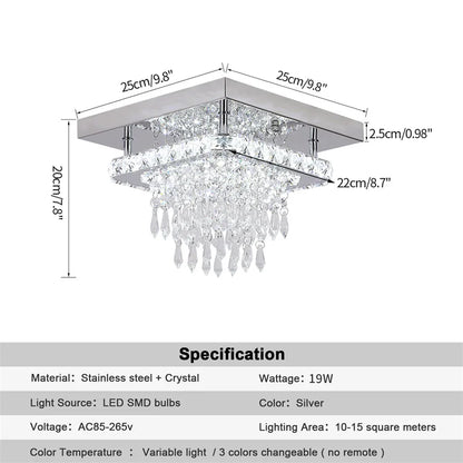 Plafonnier suspendu moderne à intensité variable pour chambre à coucher avec télécommande, luminaire de salle à manger, décoration d'intérieur