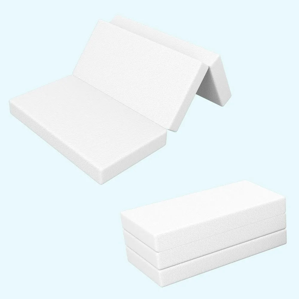 Surmatelas pliable à trois volets Pack N Play, matelas de parc de 1,5 cm, housse amovible et lavable, pour chambre, dortoir, appartement