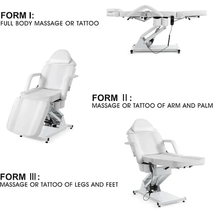 Table de massage pour les mains d'artiste Lit de massage électrique à hauteur réglable Lit facial Lit pour cils