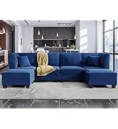 Convertible Sectional Sofas Couches for Living Room,L Shaped Couch with Storage Ottoman,Small Sectional 3 Seater Sofa Small