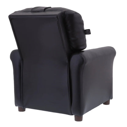 The Traditional Kids Recliner Chair, Toddler Ages 1-5 Years, PU Faux Leather Black sofas for living room  sofa cama