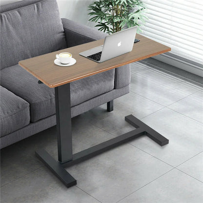 Grand bureau à roulettes pour ordinateur portable, support de table réglable en hauteur pour plateau de chevet d'hôpital américain