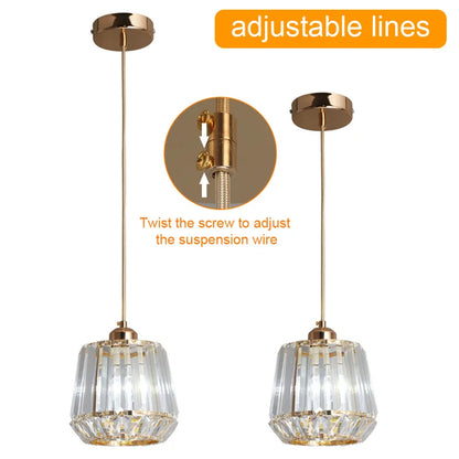 Lustre moderne avec ampoule E27 pour salle à manger, chambre à coucher, luminaire suspendu, lustres, lampes suspendues simples, décoration d'intérieur, plafond