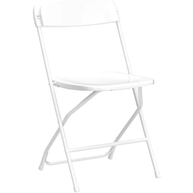 Lot de 10 chaises pliantes en plastique Allpop, capacité de 300 lb, chaise commerciale portable avec cadre en acier pour la maison, le bureau, la fête de mariage