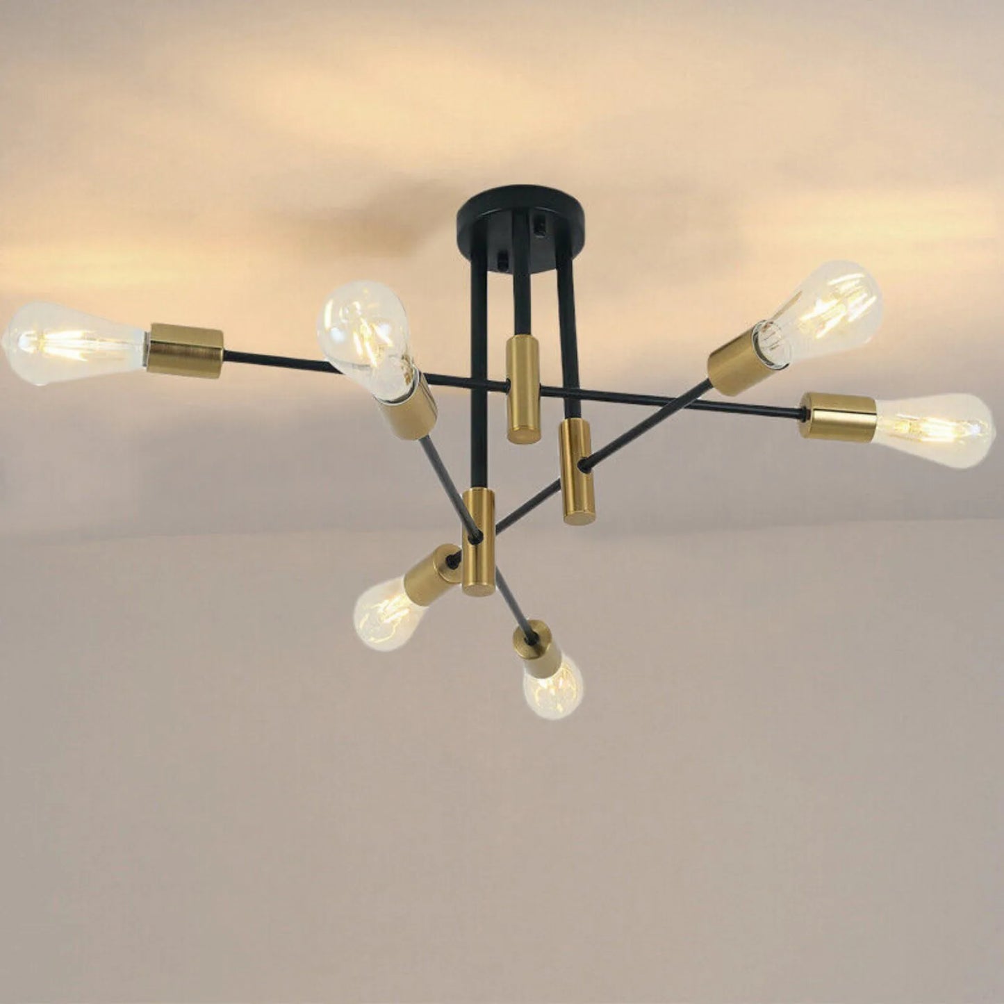 US  Artificial satellite pendant lighting pendant ceiling 4/6 semi ceiling fixtures-