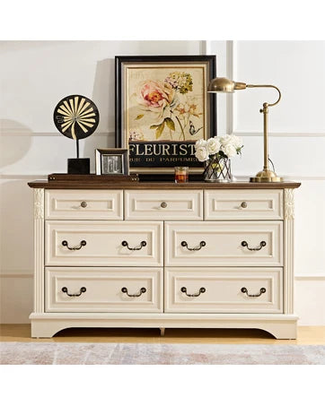 White Dresser for Bedroom, Drawer, Tall Nightstand, Modern White Drawer Cabinet for Living Room,Home Office