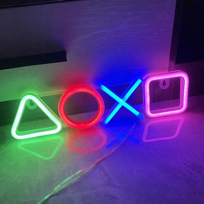 Enseignes au néon pour décoration murale de chambre à coucher, interrupteur alimenté par USB, lumière néon LED pour salle de jeux, salon, salle de jeux pour adolescents, décoration