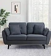 Convertible Sectional Sofas Couches for Living Room,L Shaped Couch with Storage Ottoman,Small Sectional 3 Seater Sofa Small