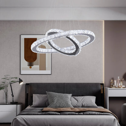 Lustre en cristal moderne grand luminaire suspendu en cristal pour salon chambre plafonnier lustres luminaire plafonnier