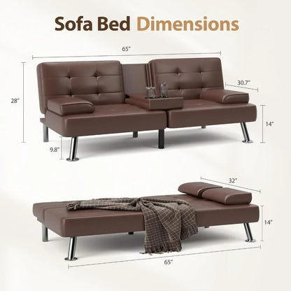 Sofá cama reversible convertible, sofá cama extraíble con chaise longue de almacenamiento, muebles de tela de lino para sala de estar, apartamento