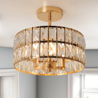 Luxury Pendant Light Crystal LED Chandelier Nordic Home Decor Ceiling Lamp Modern Kitchen Island Dining Living Room Fixture Lum