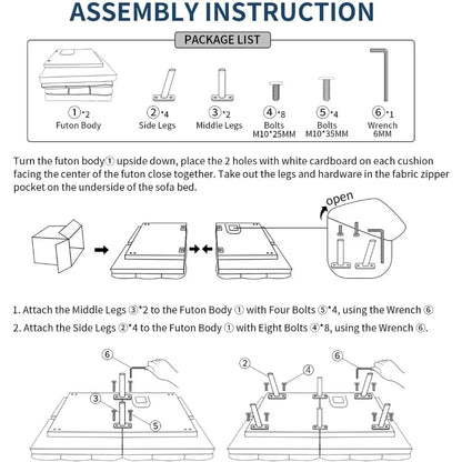 Living Room Sofas Convertible, Sleeper Bed Modern Living Room Furniture Memory Foam Futon Sofas, Grey Couch Sofas