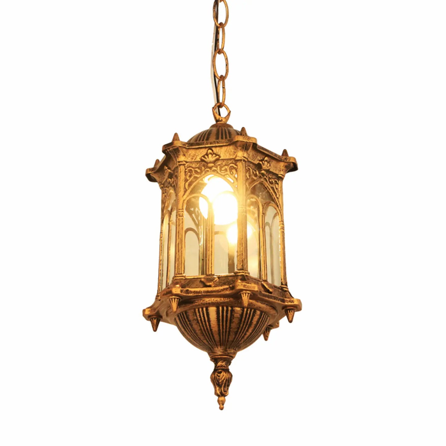 LOYALHEARTD Vintage Ceiling Lamp Glass Pendant Light Room Waterproof Outdoor Balcony Hanging Lamp