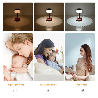 Creative Mushroom Table Lamp Decoration Crystal Bedroom Bedhead Night Light Living Room Study LED Eye Protection Table Lamp