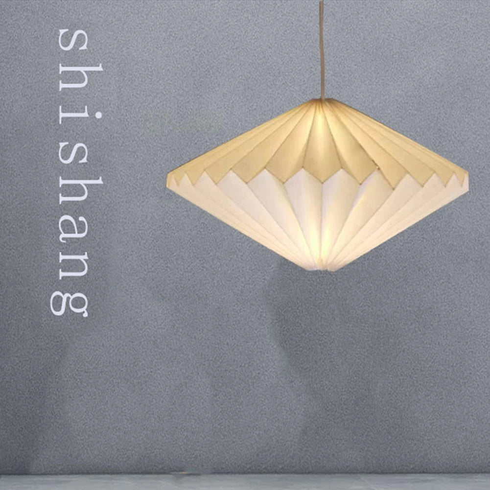 Pendant Lamp Origami Lantern Shade Chandelier Ceiling Pendant Lampshade Decoration DIY Puzzle Lights Modern Lamp Shade