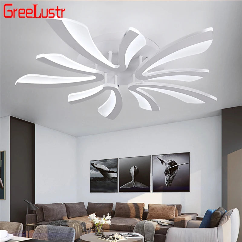 Plafonnier LED moderne en acrylique, éclairage d'intérieur, luminaire décoratif de plafond, idéal pour un salon, une chambre à coucher ou une cuisine