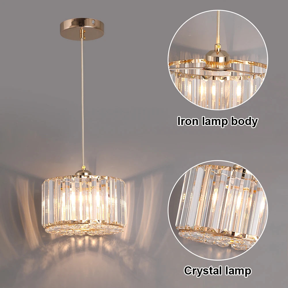 Lampe suspendue à LED en verre, lampe de plafond moderne réglable pour salon, salle à manger, allée nordique, décoration de balcon, couloir, luminaire suspendu