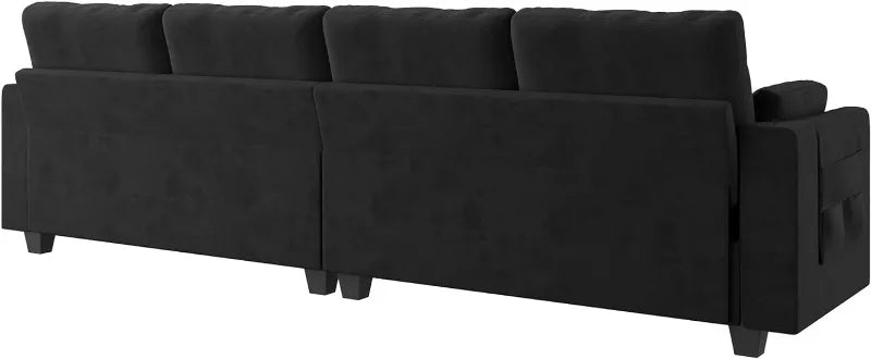 Reversible Sectional Sofa L-Shape Sofa Convertible Couch 4-Seater Sofas Sectional， Sofa Set Living Room Furniture