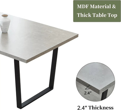 Ensemble de table à manger avec banc, table de cuisine moderne 3 pièces avec banc d'angle à siège droit et banc pour meubles de salle à manger familiale