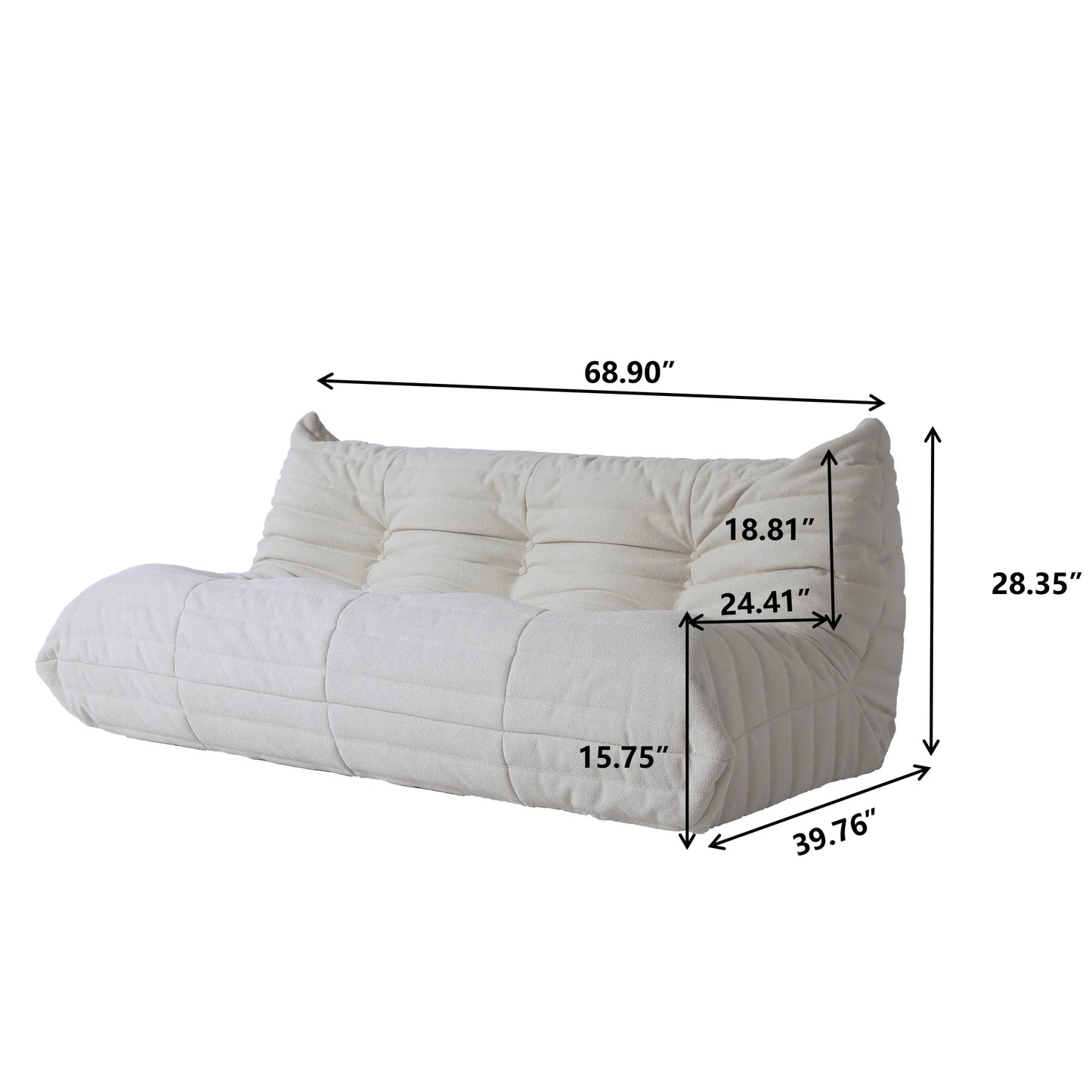 Moderno conjunto de sofá tipo puf para sala de estar, dormitorio, sofá de ocio, tatami, cómodo sofá perezoso de terciopelo de peluche, sofás de suelo suave, sillas