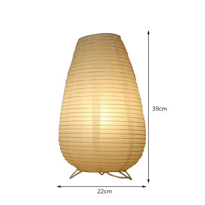 Lampe de table en papier nordique à monter soi-même, style japonais, moderne, pour salon, bureau, chambre à coucher, chevet, éclairage de nuit à LED, décorations pour la maison