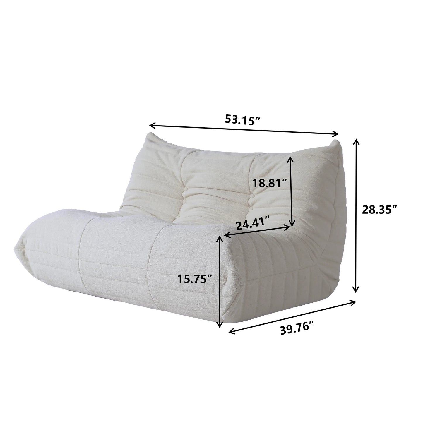 Modern Bean Bag Sofa Set for Living Room Bedroom Couch Leisure Tatami Comfy Lazy Sofa Teddy Velvet Soft Floor Couches Chairs