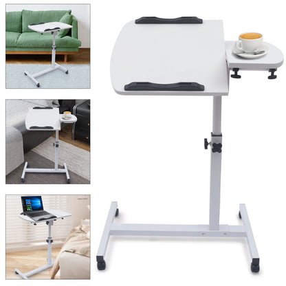 Bureau pour ordinateur portable, canapé, mobile, roulant, hauteur réglable, angle, support de plateau de nourriture sur lit