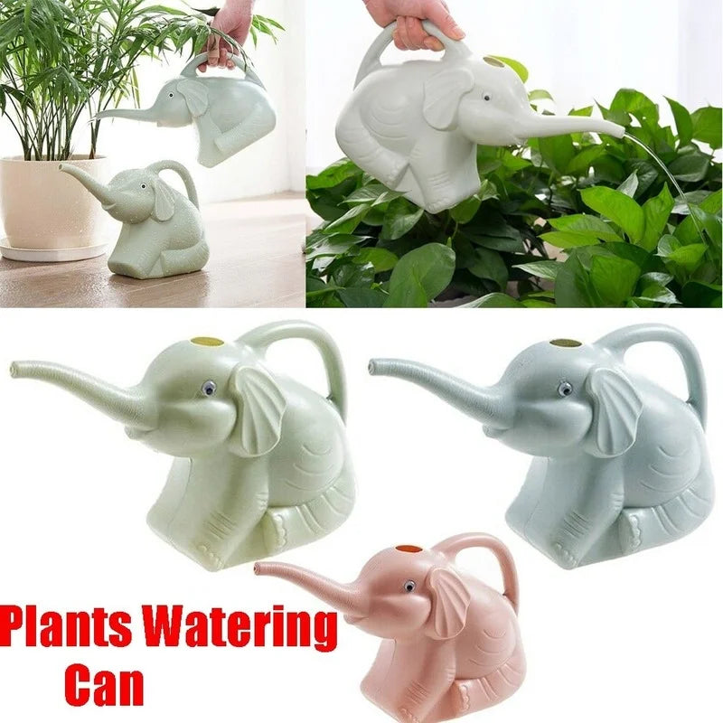 Arrosoir en plastique en forme d'éléphant mignon pouvant planter des plantes d'irrigation extérieure Accessoires pour la maison Outils de jardinage Équipement Fournitures de jardin