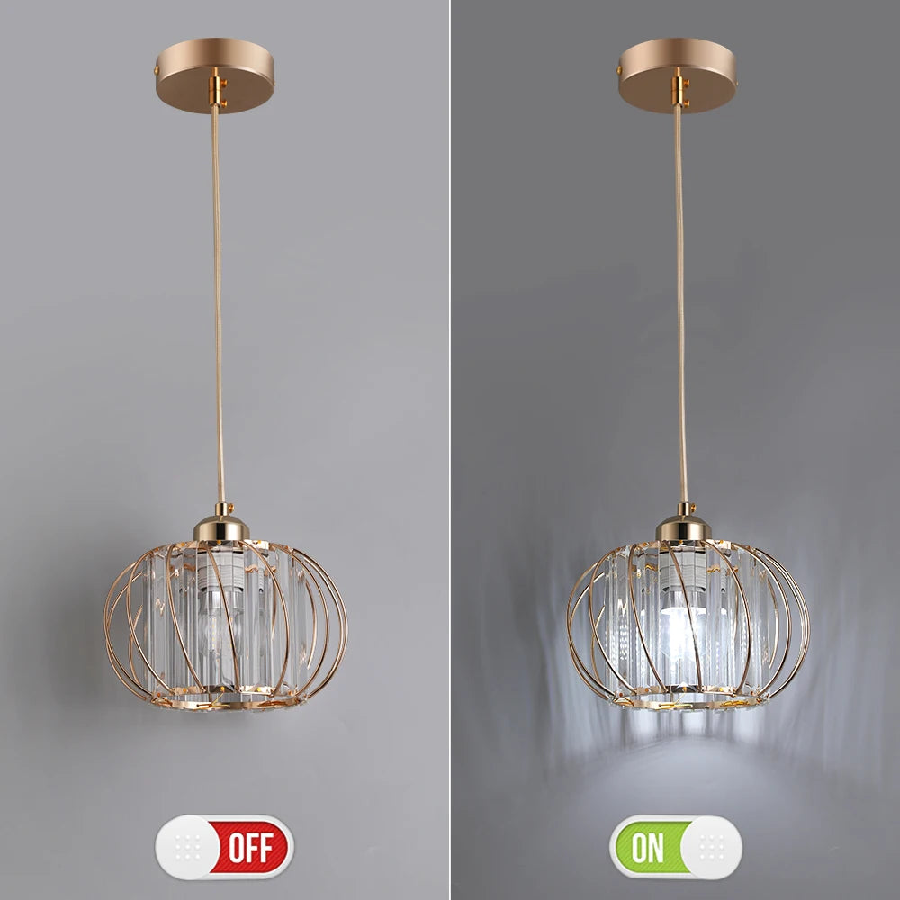 Kitchen Island Pendant Lighting Modern Ceiling Lamp Crystal Chandelier Balcony Corridor Simple Lantern Hanging Fixture For Home